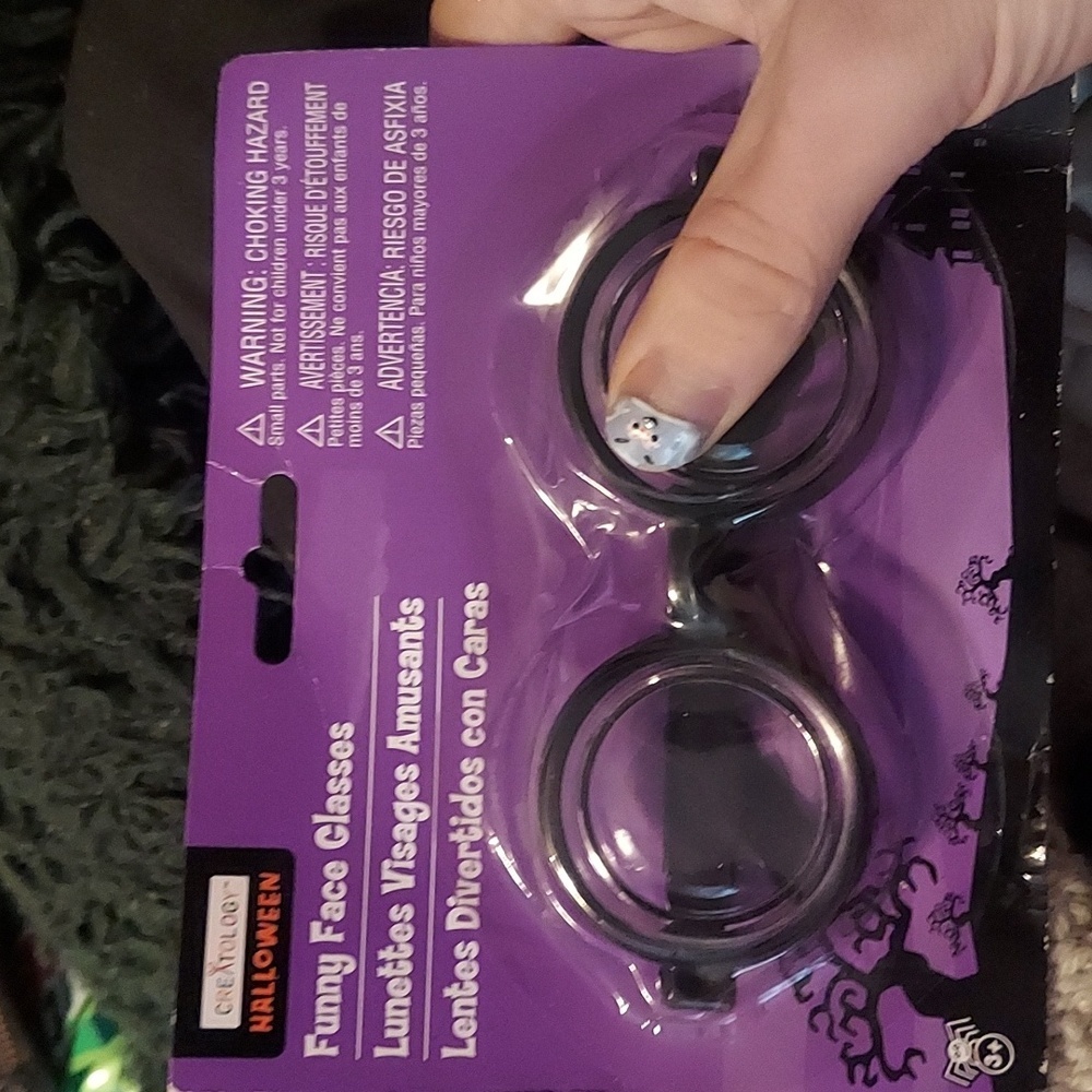 1997 vintage halloween accessories l. Funny face glasses